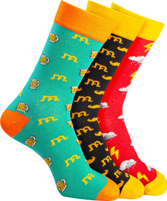 Man Arden Men Striped Calf Length(Pack of 3)