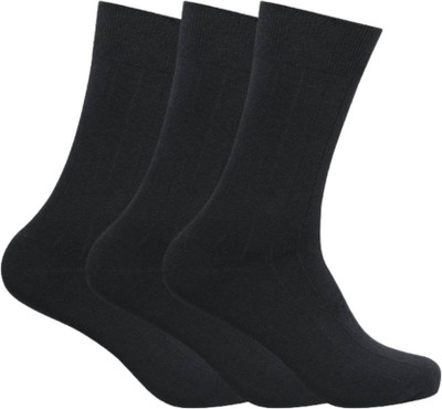 Camey Men Solid Mid-Calf/Crew(Pack of 3)