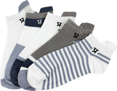prasthan Men Striped, Solid Ankle Length(Pack of 5)