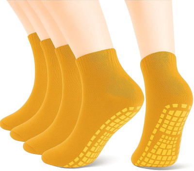 WKLOUYHE Men & Women Solid, Striped, Woven Ankle Length(Pack of 4)