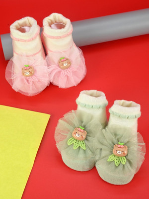 Yellow Bee Girls Ankle Length(Pack of 2)