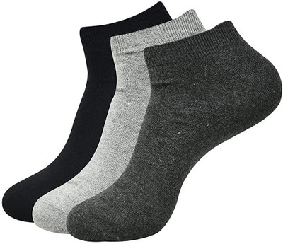Cozyway Men & Women Solid Ankle Length(Pack of 3)