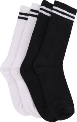 RB TRADERS Men & Women Solid Calf Length(Pack of 4)