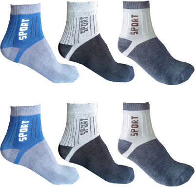 FabSquare Men & Women Solid Ankle Length(Pack of 6)
