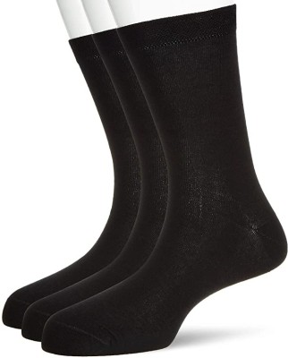 Ethnicup Men Solid Calf Length, Mid-Calf/Crew(Pack of 3)