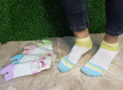 Sting Bee Women Solid Ankle Length(Pack of 5)