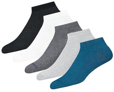 Krezio Unisex Solid Ankle Length(Pack of 5)