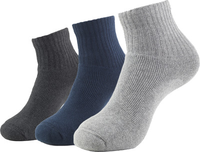 JOCKEY 7036 Compact Cotton Terry Men Solid Ankle Length(Pack of 3)