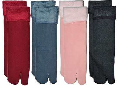 soxsense Women Solid Ankle Length(Pack of 4)