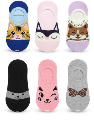 CHACKO Boys & Girls Printed Low Cut(Pack of 6)