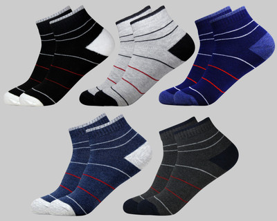 krijo Men Solid, Self Design Ankle Length(Pack of 5)