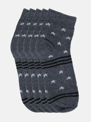 Kolor Fusion Men Printed Mid-Calf/Crew(Pack of 5)