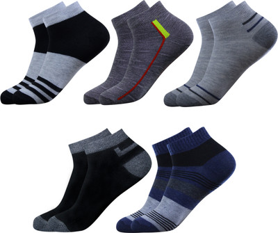 krijo Men Self Design Ankle Length(Pack of 5)