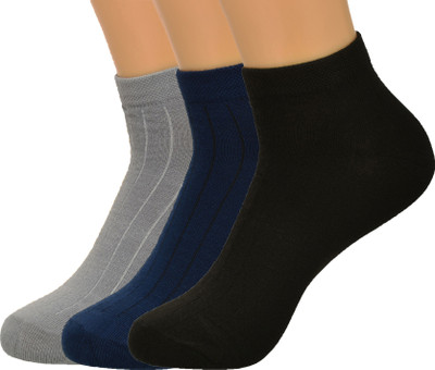 GOLDINKS Men Striped Ankle Length(Pack of 3)
