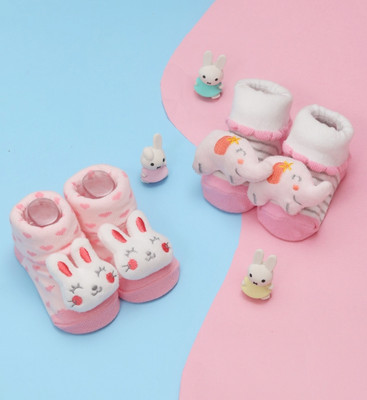 Yellow Bee Baby Girls Ankle Length(Pack of 2)
