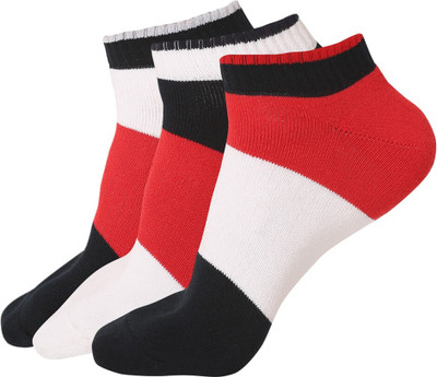 LOUIS STITCH socks for Men Color Block Ankle Length(Pack of 3)