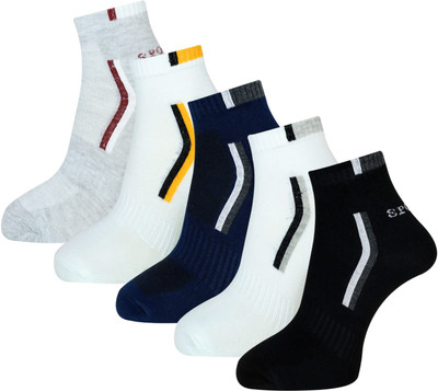 KALKA HOSIERY Men Solid Ankle Length(Pack of 5)
