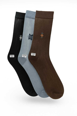 The jem den Men Solid Calf Length(Pack of 3)