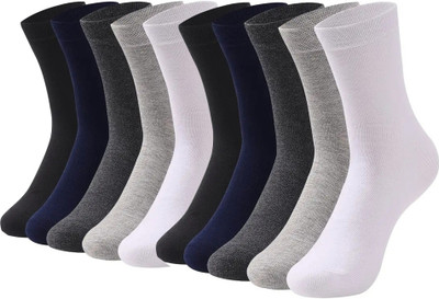 KALKA HOSIERY Men Solid Ankle Length(Pack of 10)