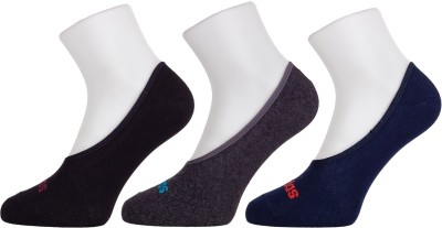 ADIDAS Original Cotton Flat Knit (AD-0631) (Black/Anthra Mel/Col Navy) Men Solid, Self Design Peds/Footie/No-Show(Pack of 3)