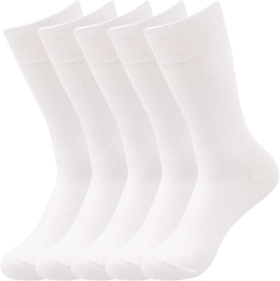 Cozyway Men Solid Calf Length(Pack of 5)