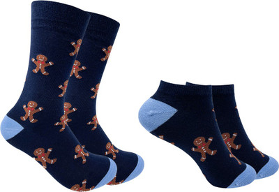 Mint and Oak Men & Women Printed Ankle Length(Pack of 2)