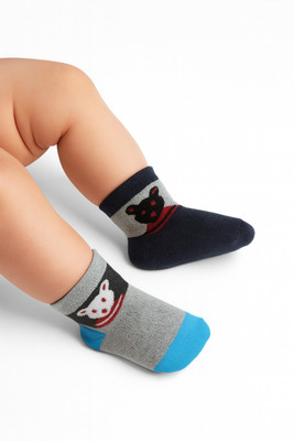 SHBoutique Baby Boys & Baby Girls Animal Print Mid-Calf/Crew, Ankle Length(Pack of 2)