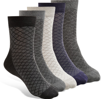 Texlon Men Self Design Ankle Length(Pack of 5)