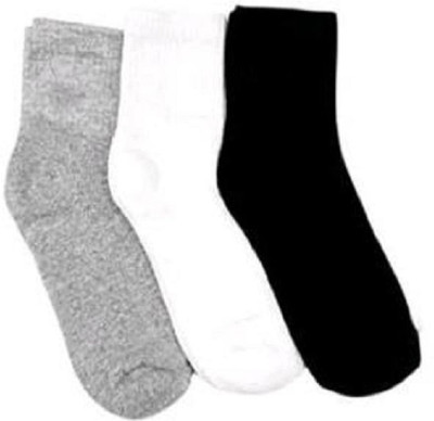 KMSRV Unisex Solid Ankle Length(Pack of 3)