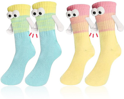 SNOWIE SOFT Unisex Graphic Print Ankle Length(Pack of 2)