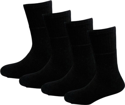 DOUBLE SEVEN Men Solid Calf Length(Pack of 4)