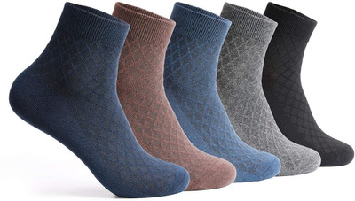 Supersox Men Solid Ankle Length(Pack of 5)