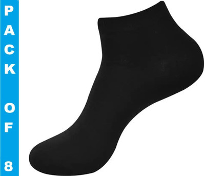 FATON Men & Women Solid Ankle Length(Pack of 8)