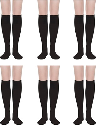 MUKHAKSH Girls Knee High(Pack of 6)