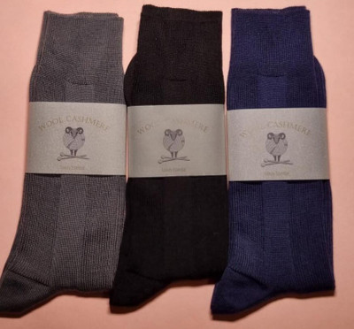 KNITSUNAPPAREL Men Solid, Self Design Mid-Calf/Crew Socks | Pack of 3 Men Solid, Self Design Mid-Calf/Crew(Pack of 3)
