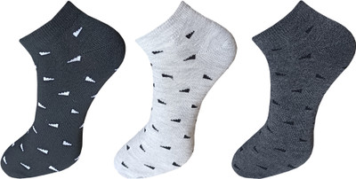ecosync Men Solid Low Cut(Pack of 3)