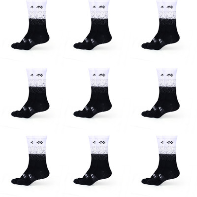 MIZAKI Unisex Color Block Calf Length(Pack of 9)