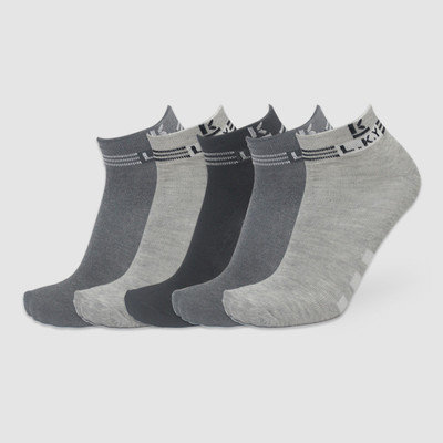 feelax Men Solid Mid-Calf/Crew(Pack of 5)