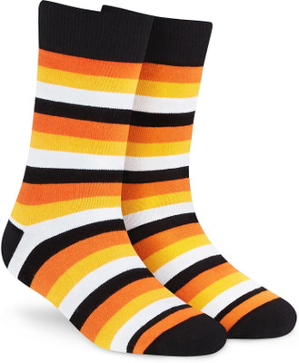 Dynamocks Men & Women Striped Mid-Calf/Crew
