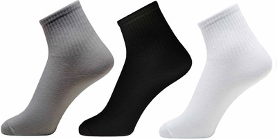XOALT Unisex Solid Ankle Length(Pack of 3)