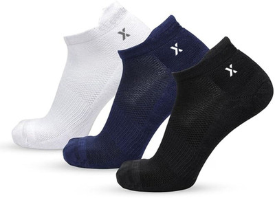 RECKZOZ Men Solid Ankle Length(Pack of 3)