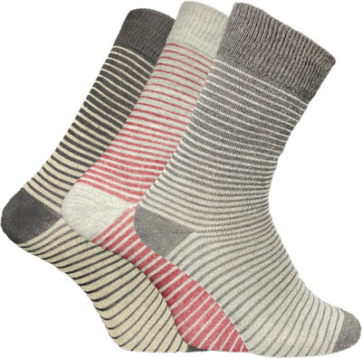 TRAZO Men Self Design Calf Length(Pack of 3)
