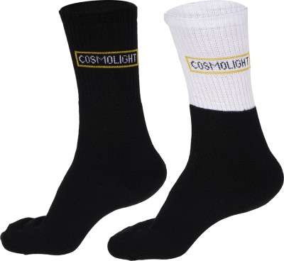 cosmolight Unisex Solid Mid-Calf/Crew(Pack of 2)