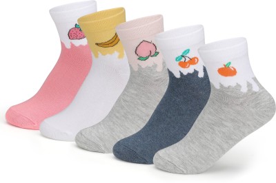 Supersox Women Printed Ankle Length(Pack of 5)