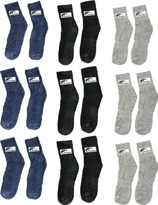 MAGLU Unisex Solid Ankle Length(Pack of 9)