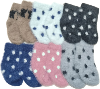 KETKAR Baby Boys & Baby Girls Printed Ankle Length(Pack of 6)