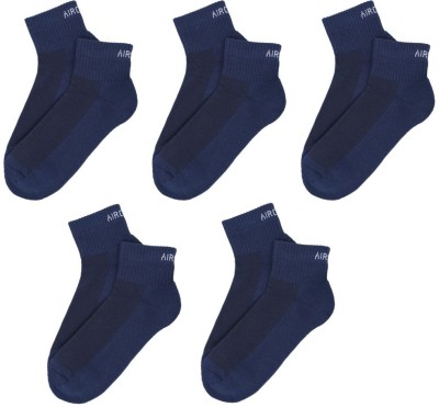 Air Garb Unisex Solid Ankle Length(Pack of 5)