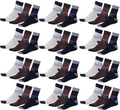 JD DASSSON Men Solid Ankle Length(Pack of 12)
