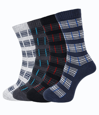 Dollar Men Self Design Calf Length(Pack of 4)