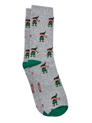 Mint and Oak Men Printed Mid-Calf/Crew